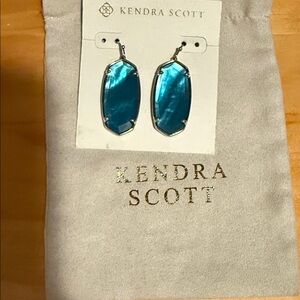 Kendra Scott Teal Drop Earrings